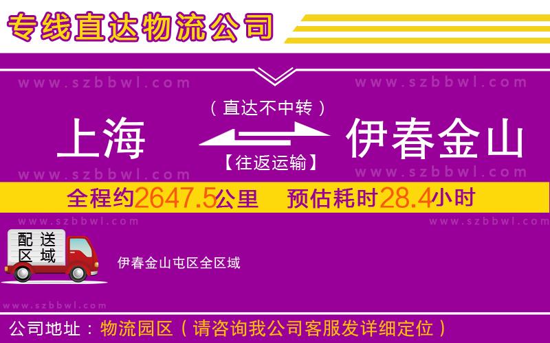 上海到伊春金山屯區(qū)物流公司