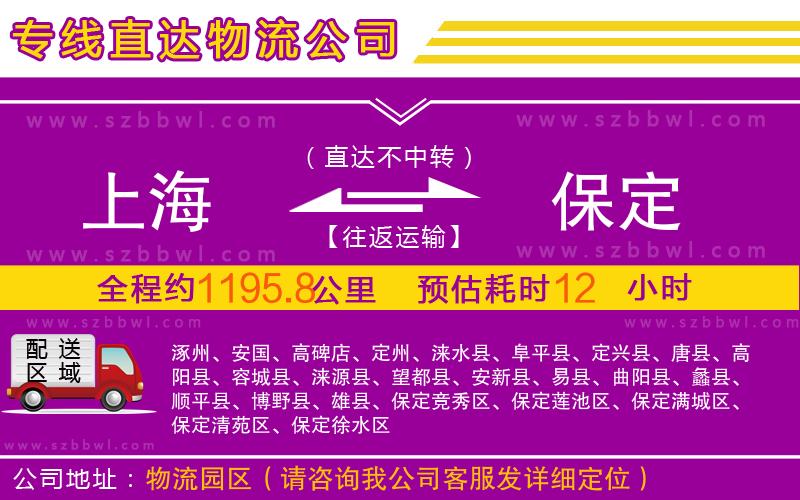 上海到保定物流公司