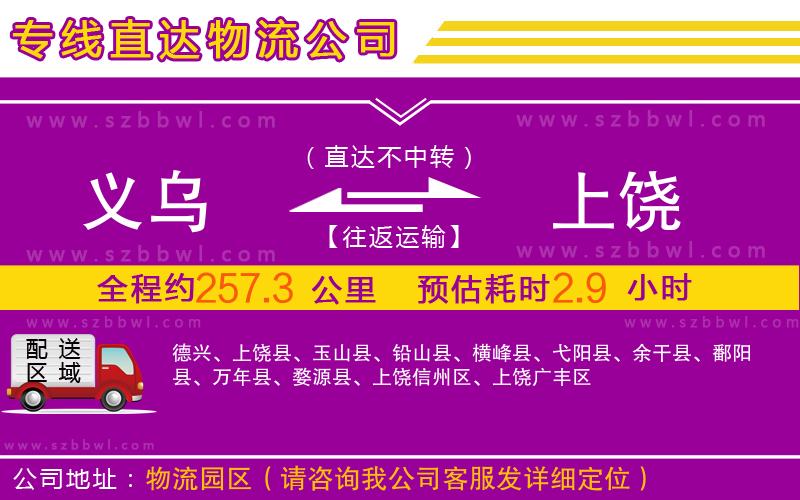 義烏到上饒物流專線