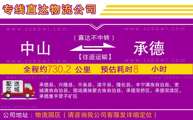 中山到承德物流專(zhuān)線