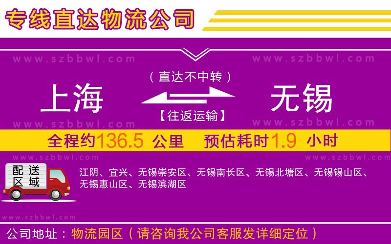 上海到無(wú)錫物流公司