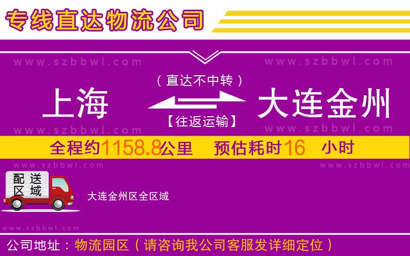 上海到大連金州區(qū)物流專線