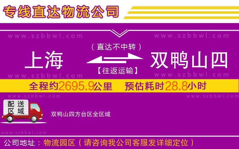 上海到雙鴨山四方臺(tái)區(qū)物流專線