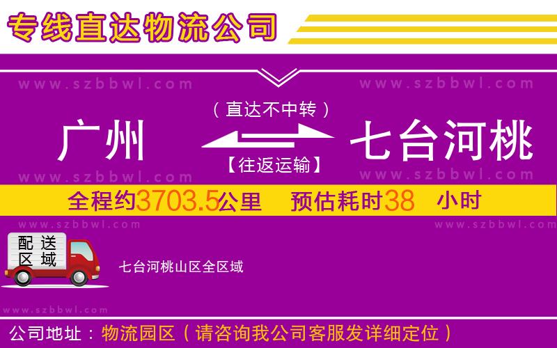 廣州到七臺河桃山區(qū)物流公司
