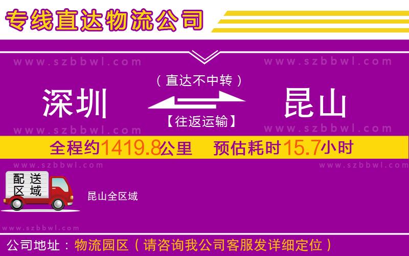 深圳到昆山物流公司