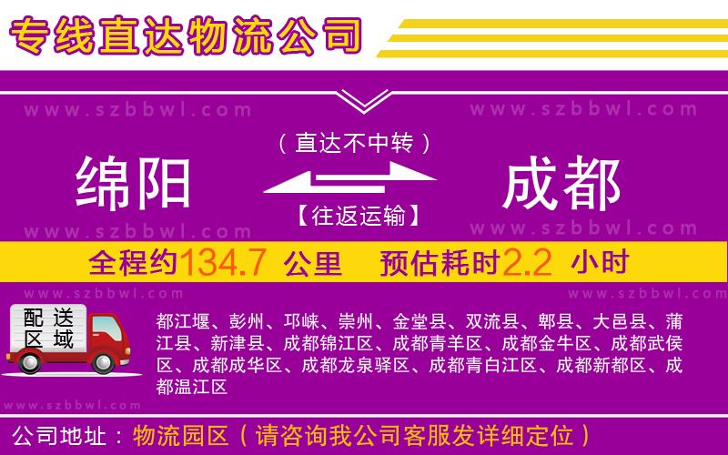 綿陽(yáng)到成都物流專線