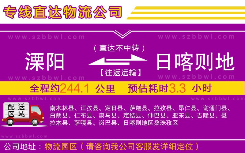溧陽(yáng)到日喀則地區(qū)物流公司