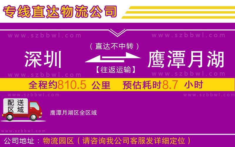 深圳到鷹潭月湖區(qū)物流公司