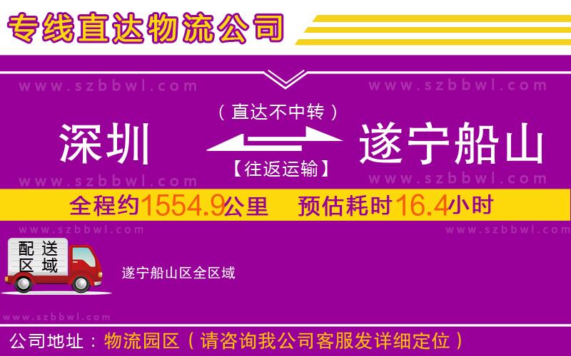 深圳到遂寧船山區(qū)物流公司