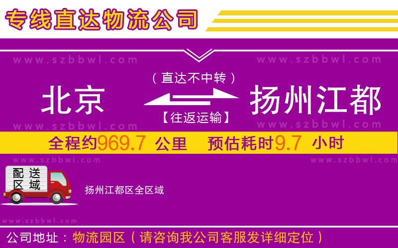 北京到揚(yáng)州江都區(qū)物流專線