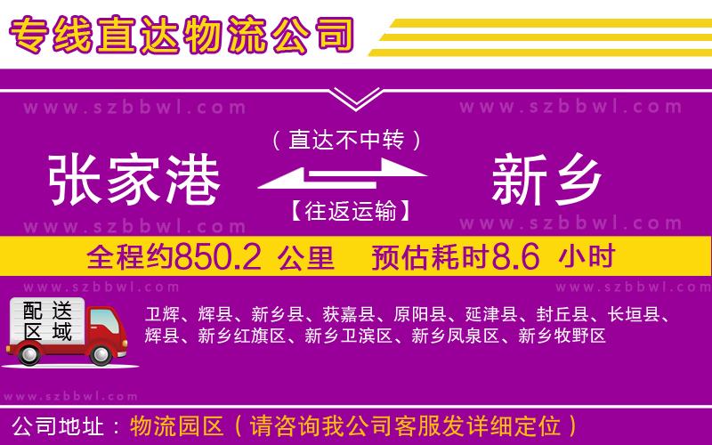 張家港到新鄉(xiāng)物流公司