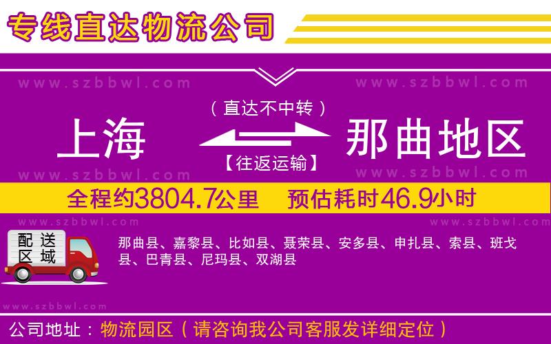 上海到那曲地區(qū)物流公司