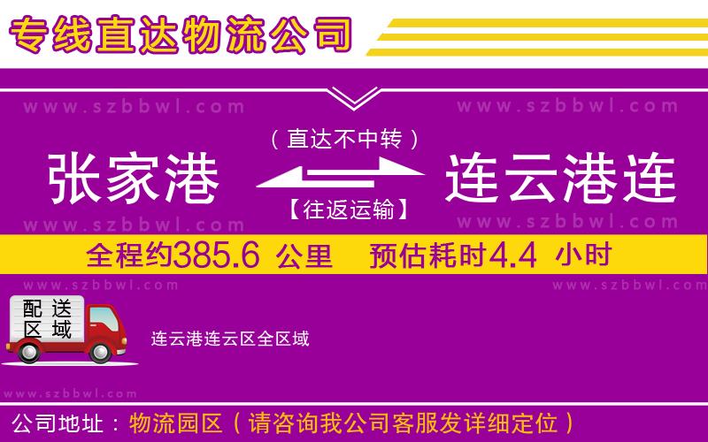 張家港到連云港連云區(qū)物流公司
