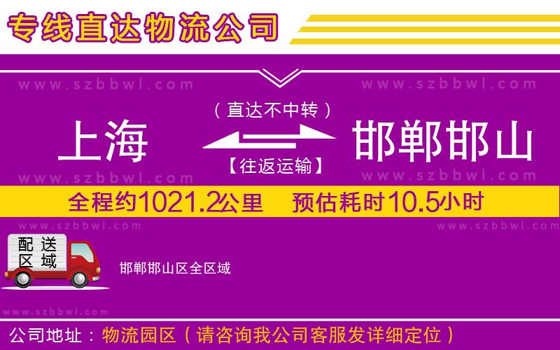 上海到邯鄲邯山區(qū)物流公司