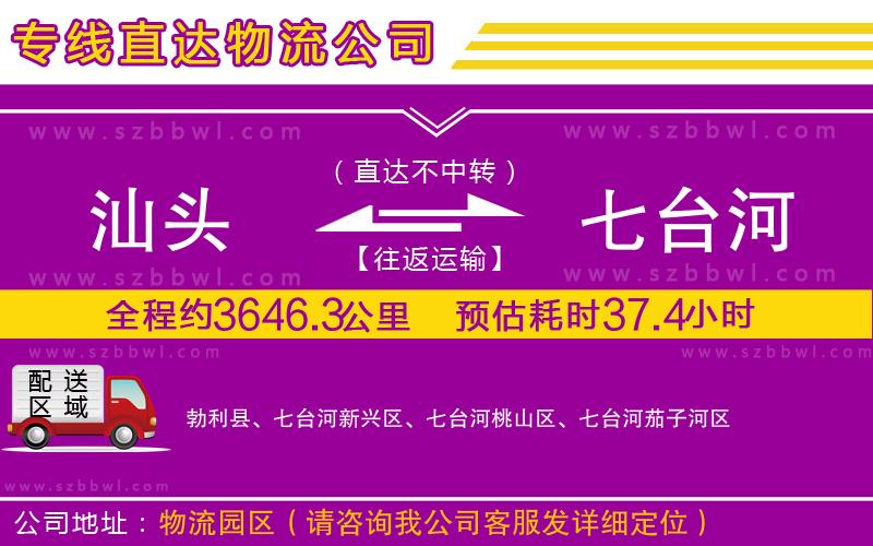 汕頭到七臺(tái)河物流專線