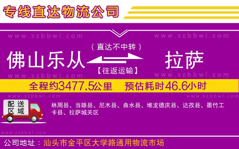 佛山樂(lè)從鎮(zhèn)到拉薩物流專(zhuān)線