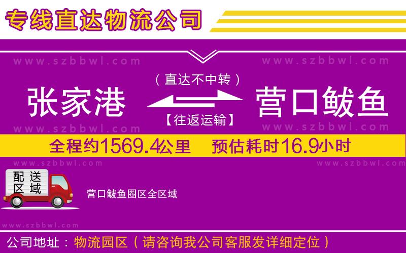 張家港到營(yíng)口鲅魚(yú)圈區(qū)物流專線