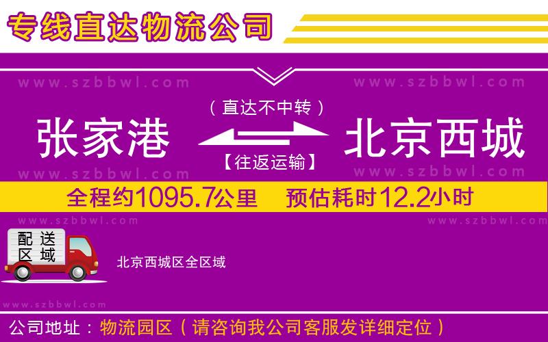 張家港到北京西城區(qū)物流專線
