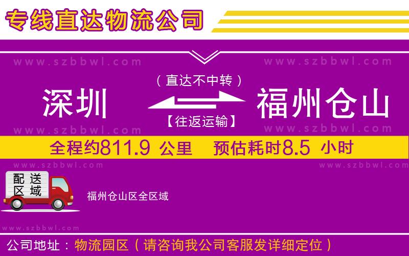 深圳到福州倉山區(qū)物流專線