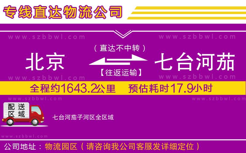 北京到七臺(tái)河茄子河區(qū)物流專線