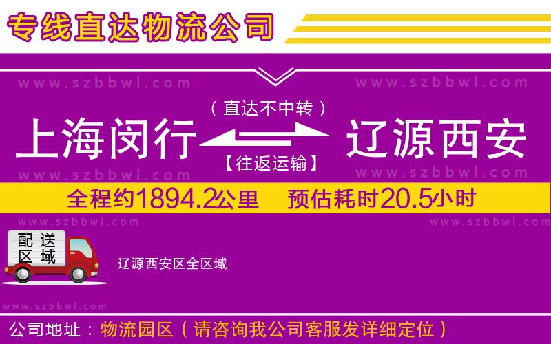 上海閔行區(qū)到遼源西安區(qū)物流公司