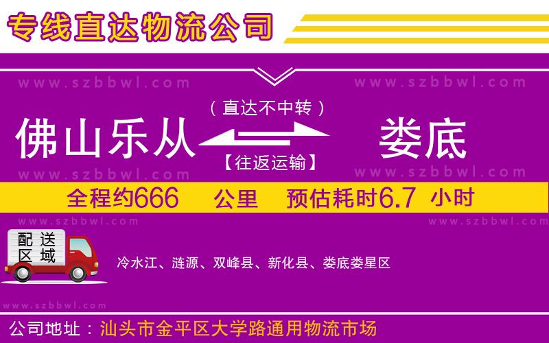 佛山樂(lè)從鎮(zhèn)到婁底物流專線