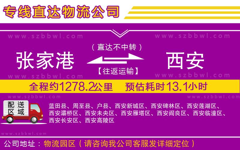 張家港到西安物流公司