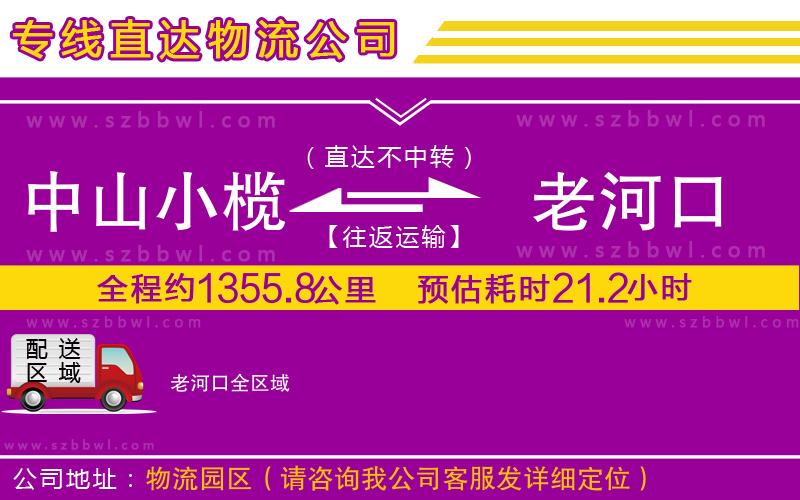 中山小欖到老河口物流專(zhuān)線