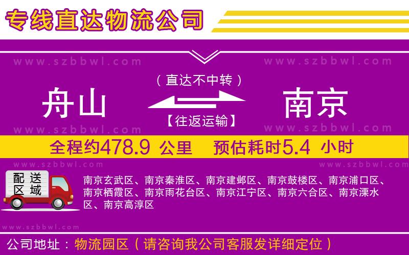 舟山到南京物流專線