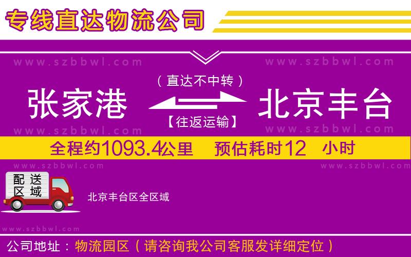 張家港到北京豐臺區(qū)物流公司