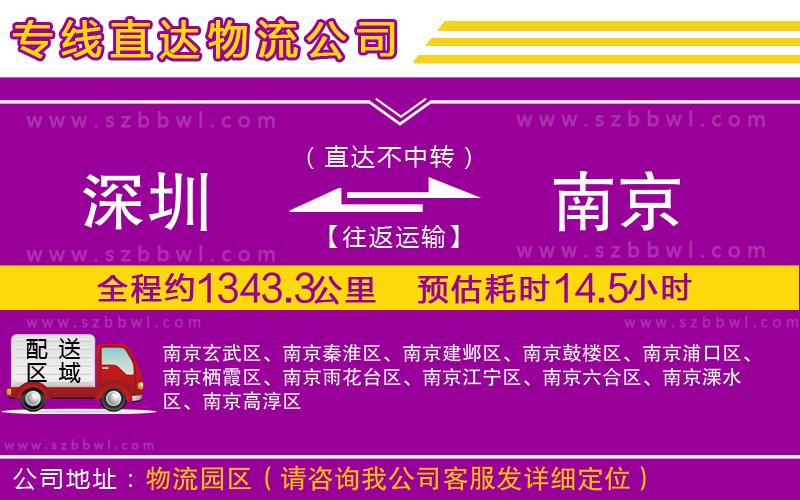深圳到南京物流公司