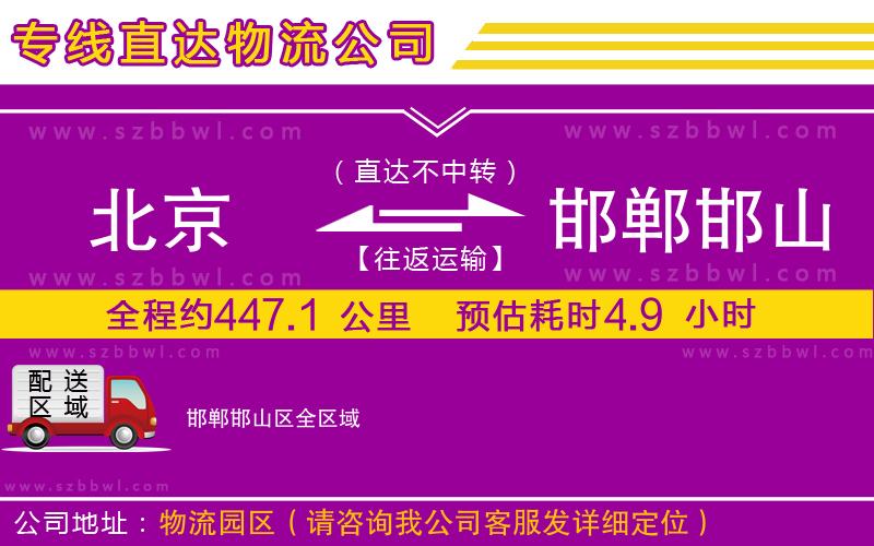 北京到邯鄲邯山區(qū)物流專線
