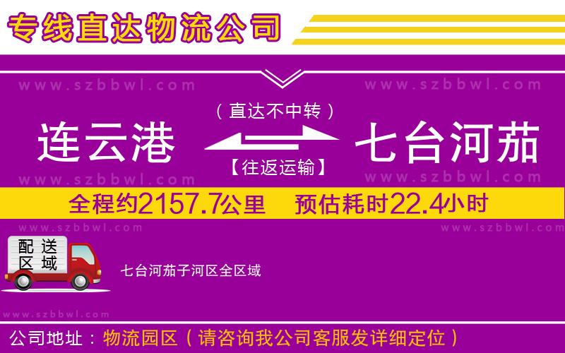 連云港到七臺河茄子河區(qū)物流公司