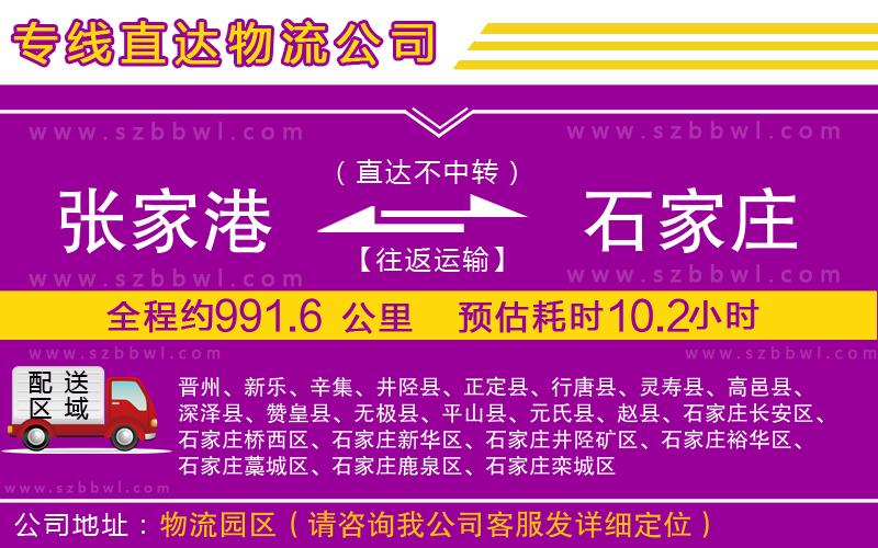張家港到石家莊物流專線