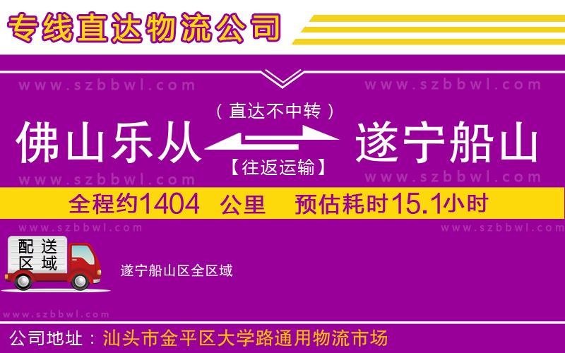 佛山樂從鎮(zhèn)到遂寧船山區(qū)物流公司