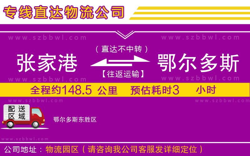 張家港到鄂爾多斯物流專線