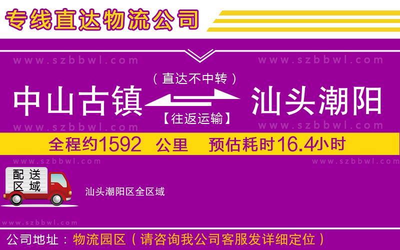 中山古鎮(zhèn)到汕頭潮陽區(qū)物流專線