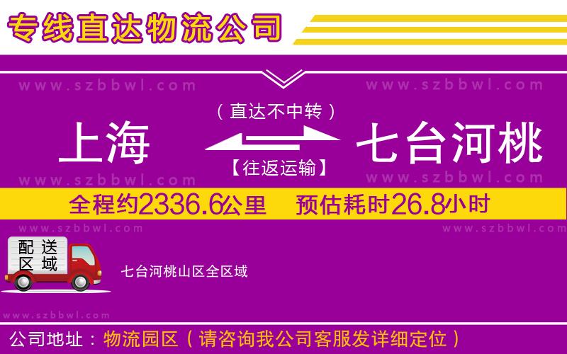 上海到七臺(tái)河桃山區(qū)物流公司