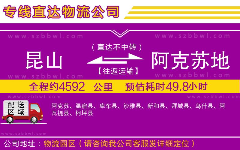 昆山到阿克蘇地區(qū)貨運專線