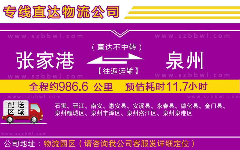 張家港到泉州貨運專線
