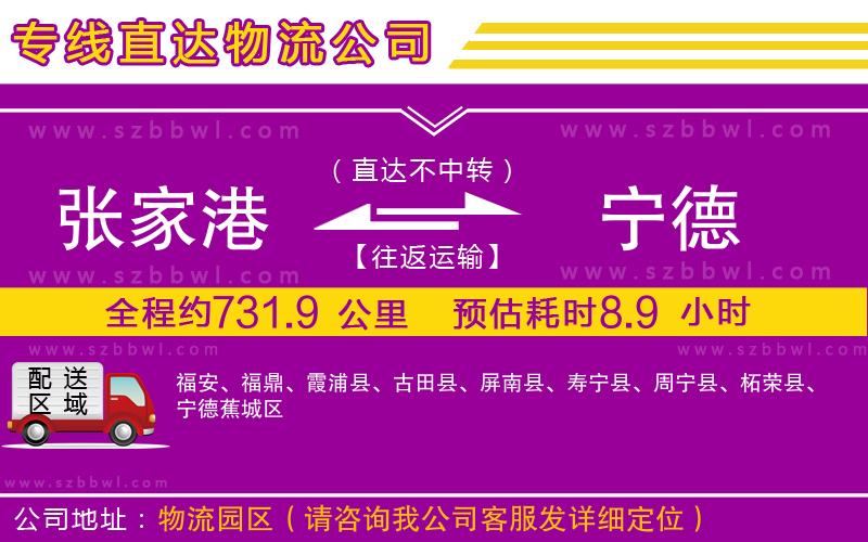 張家港到寧德貨運專線