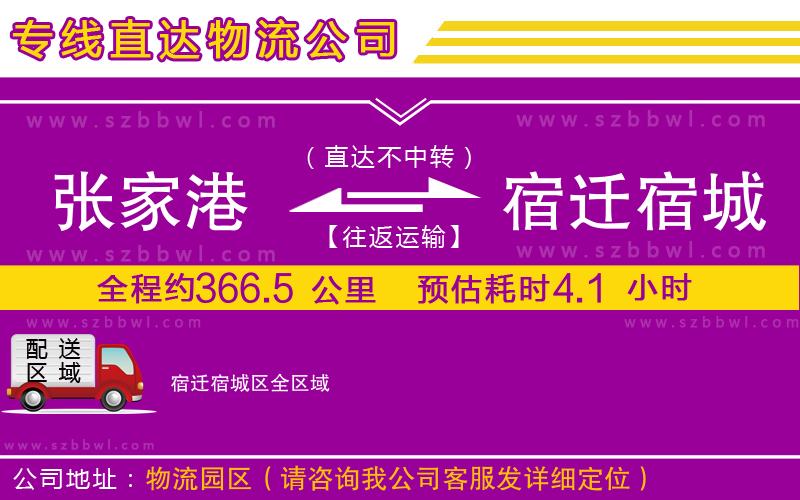 張家港到宿遷宿城區(qū)貨運專線