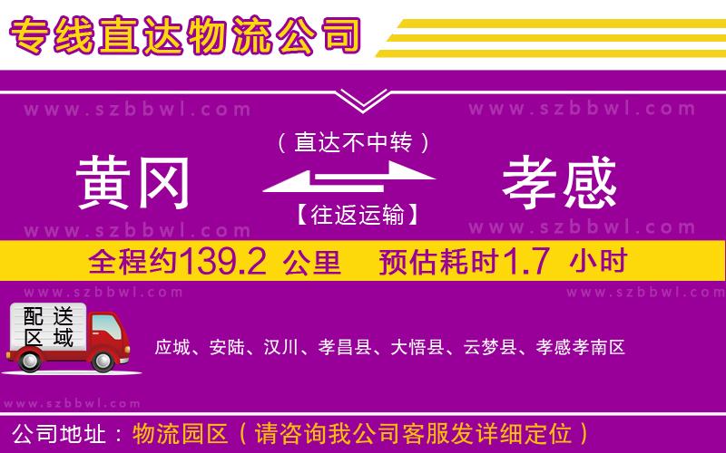 黃岡到孝感物流公司