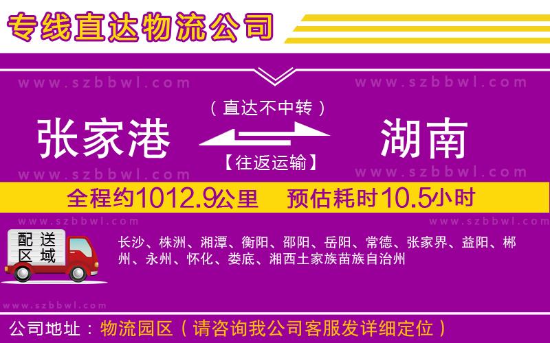 張家港到湖南貨運(yùn)專(zhuān)線