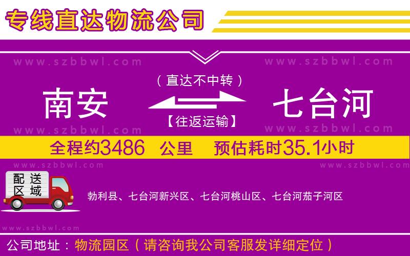 南安到七臺河物流公司