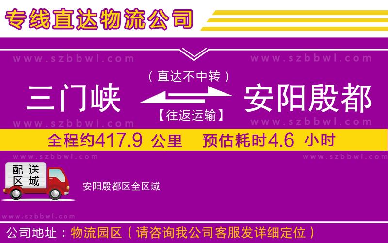 三門峽到安陽殷都區(qū)物流公司