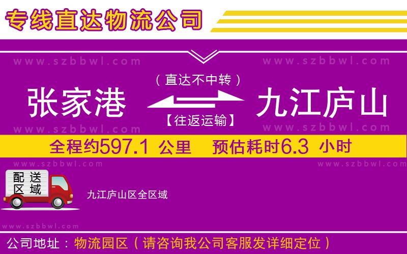 張家港到九江廬山區(qū)貨運(yùn)專線