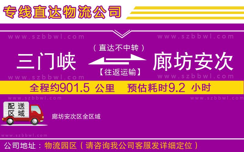 三門峽到廊坊安次區(qū)物流專線