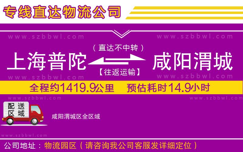 上海普陀區(qū)到咸陽(yáng)渭城區(qū)物流公司