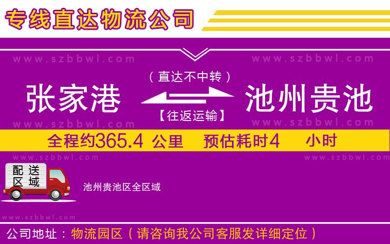張家港到池州貴池區(qū)貨運專線